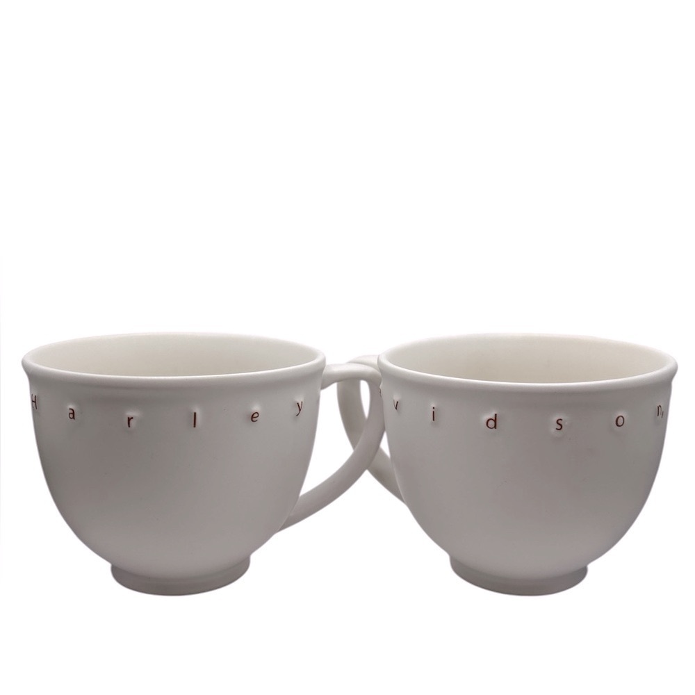 Harley Davidson Mugs HD Stoneware coffee x2 Classic Harley. Official license